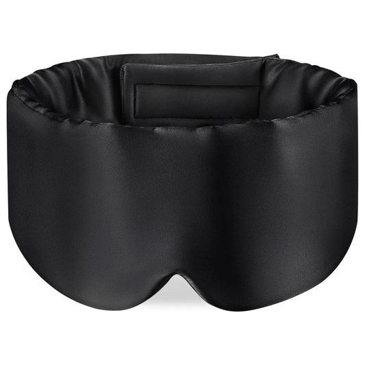 Cloud-Soft Mulberry Silk Eye Mask (Black)